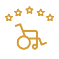 DISTINTIVO INDICADOR DEL GRADO DE ACCESIBILIDAD 5 ESTRELLAS