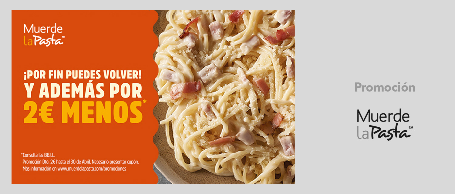 DESCUENTO EN MUERDE LA PASTA